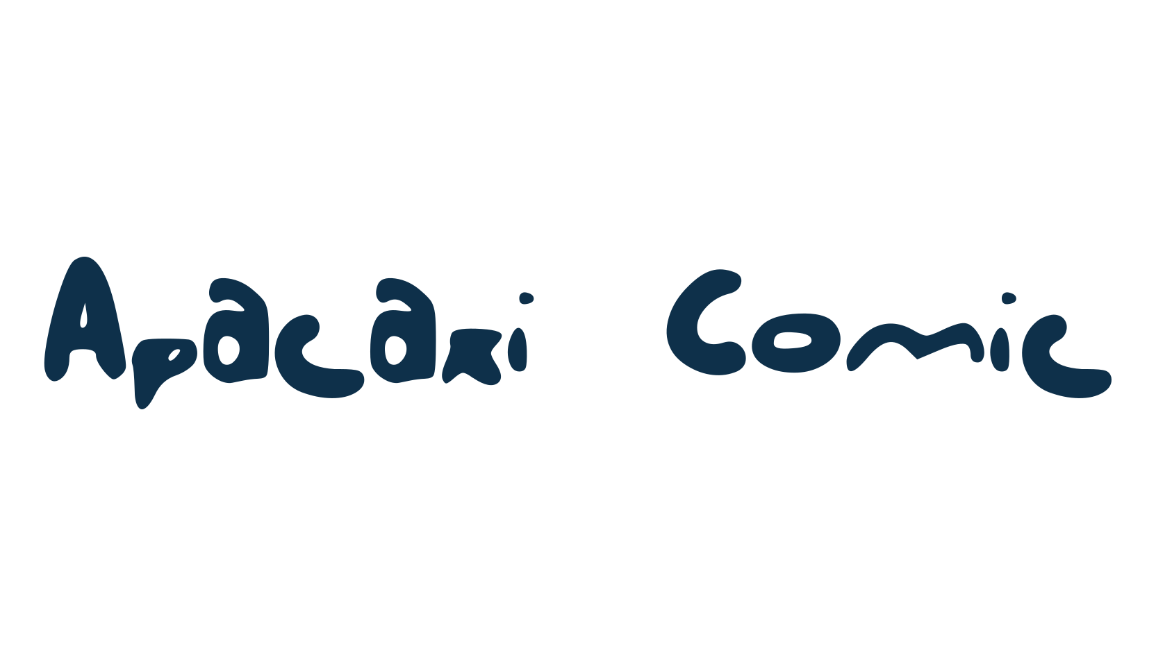 Apacaxi Comic, fancy cartoon decorative comic font preview