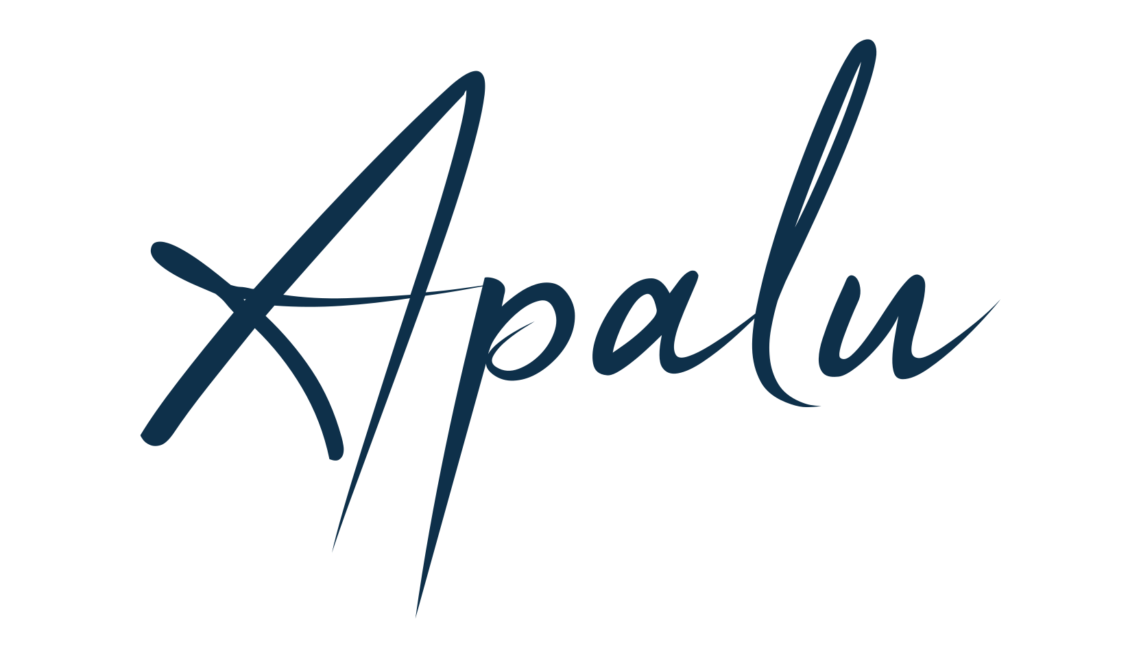 Apalu, handwriting font preview