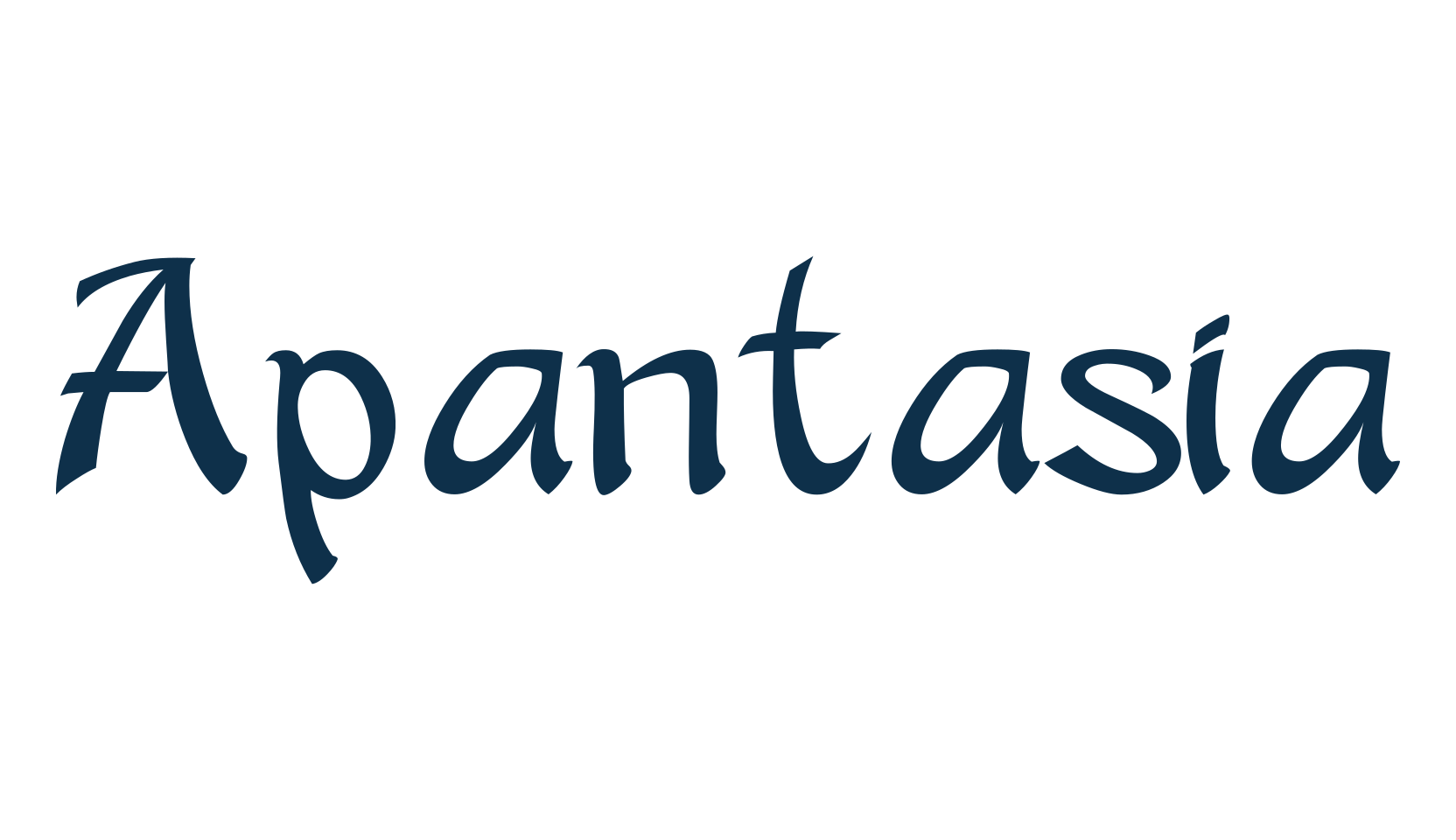 Apantasia, script handwritten fancy decorative calligraphy font preview