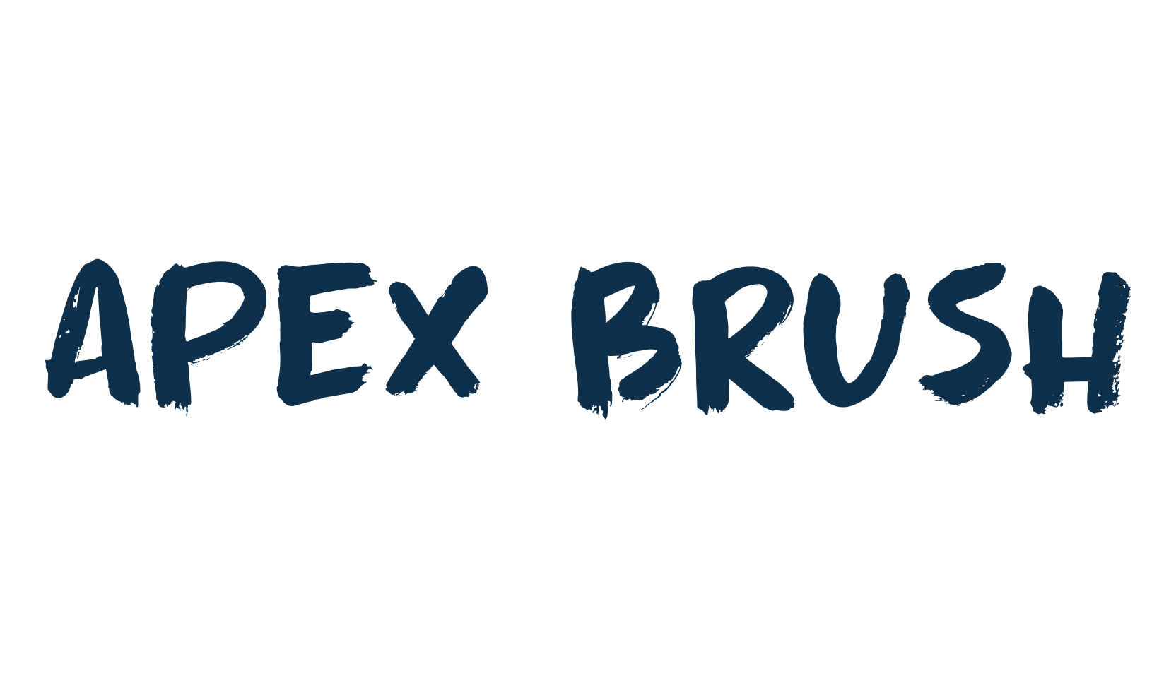 Apex Brush, brush font preview