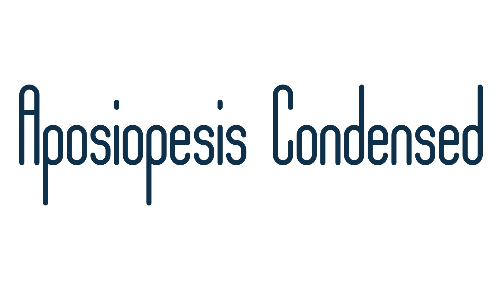 Aposiopesis Condensed, fancy various basic font preview