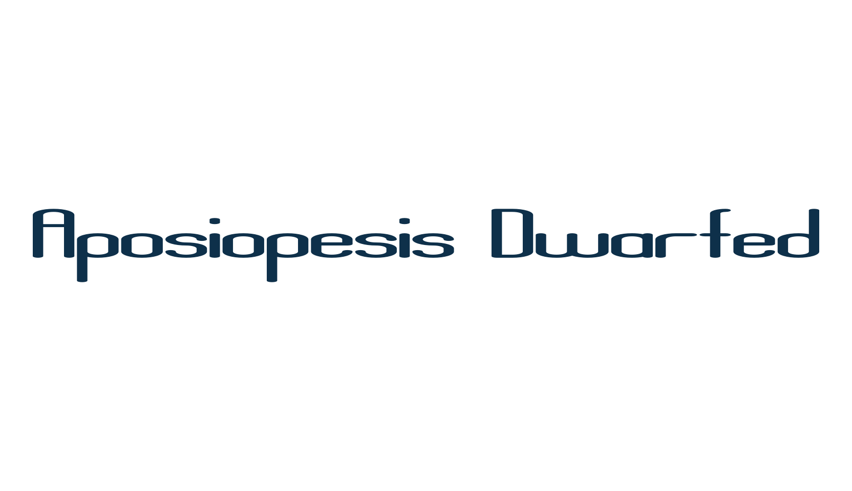 Aposiopesis Dwarfed, fancy various decorative font preview
