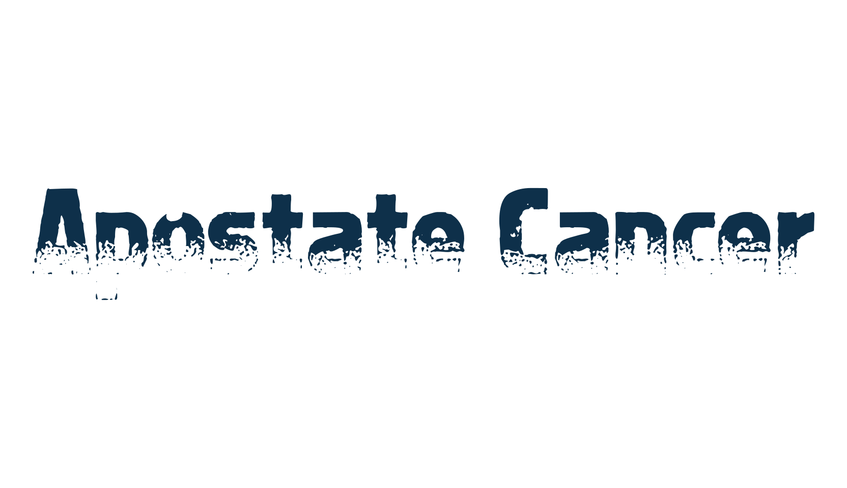 Apostate Cancer, fancy eroded decorative font preview