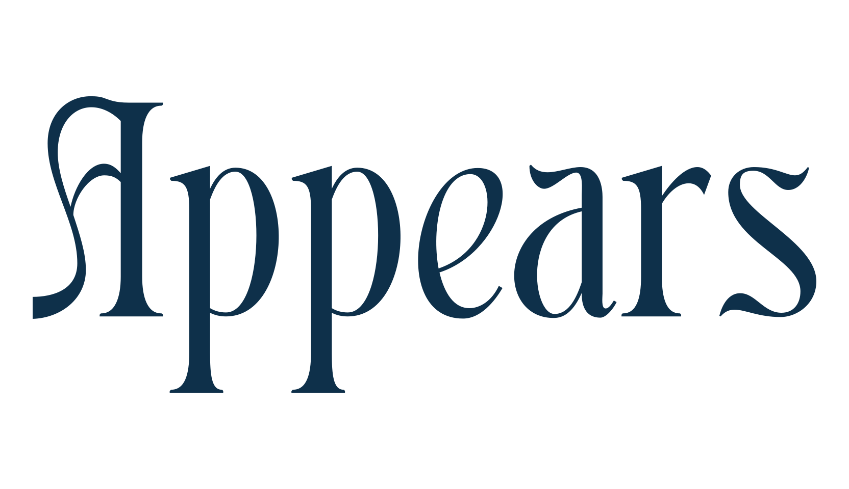 Appears, fancy retro decorative font preview