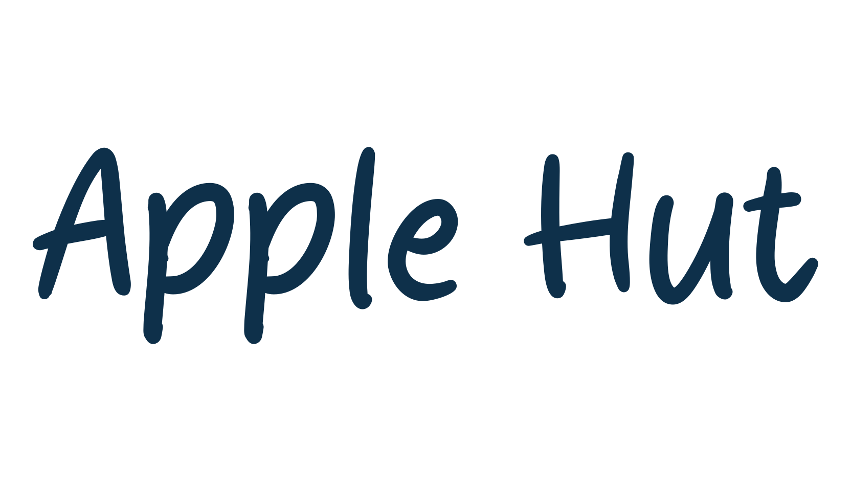 Apple Hut, handwriting font preview
