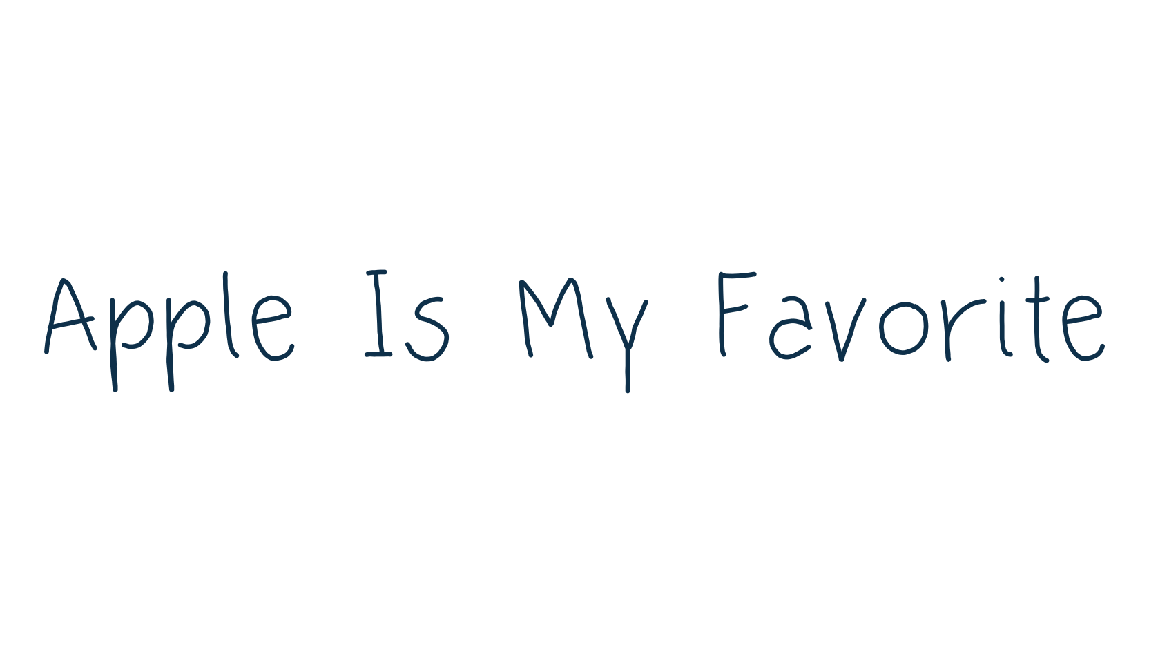 Apple Is My Favorite, script handwritten fancy decorative calligraphy font preview