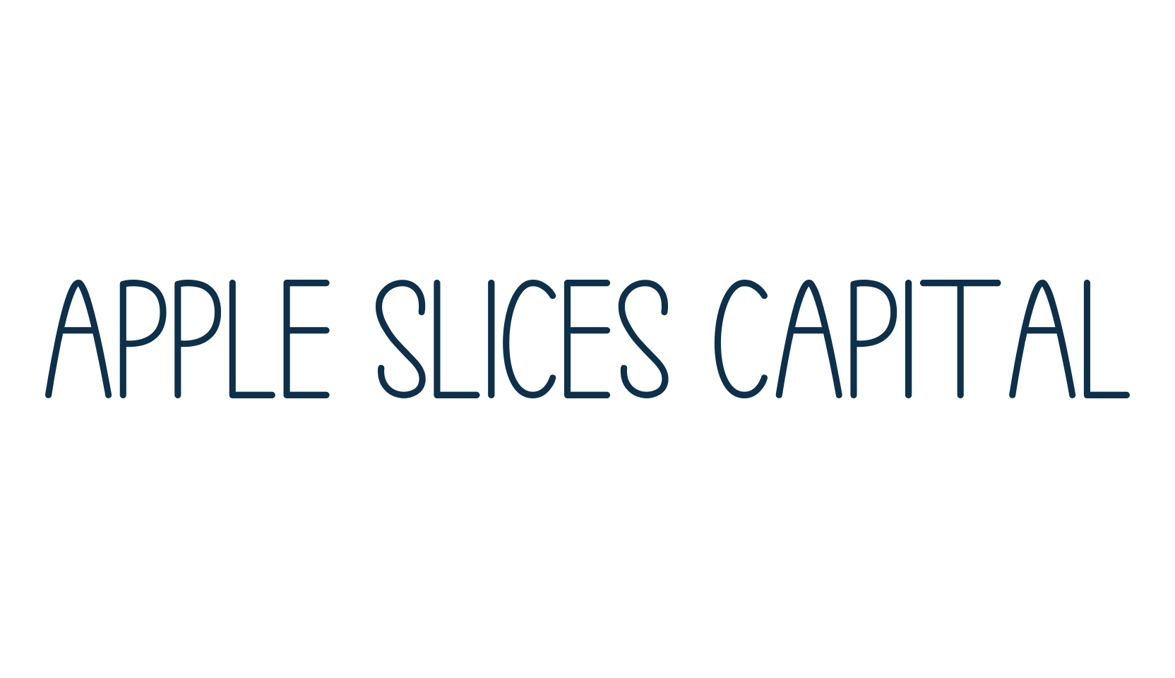 Apple Slices Capital, display market font preview