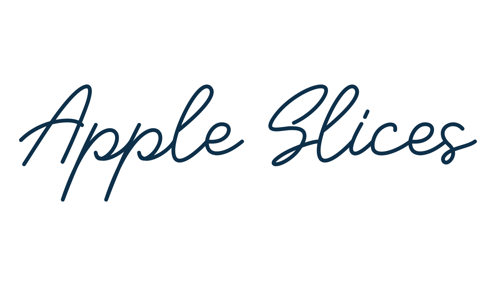 Apple Slices, display market font preview