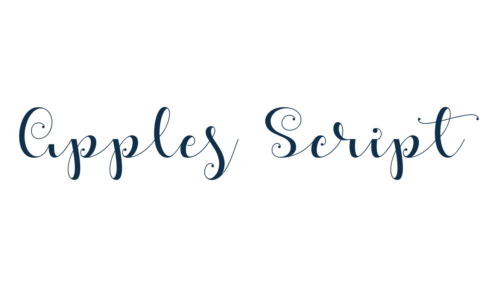 Apples Script, script calligraphy fancy decorative font preview