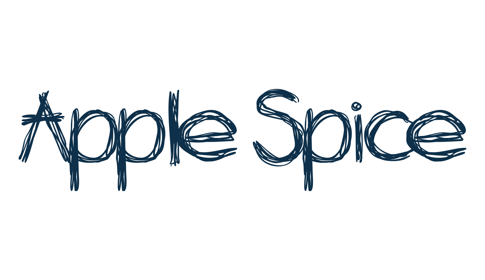 Apple Spice, trash font preview