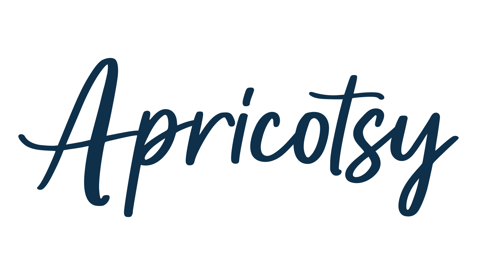 Apricotsy, handwriting font preview