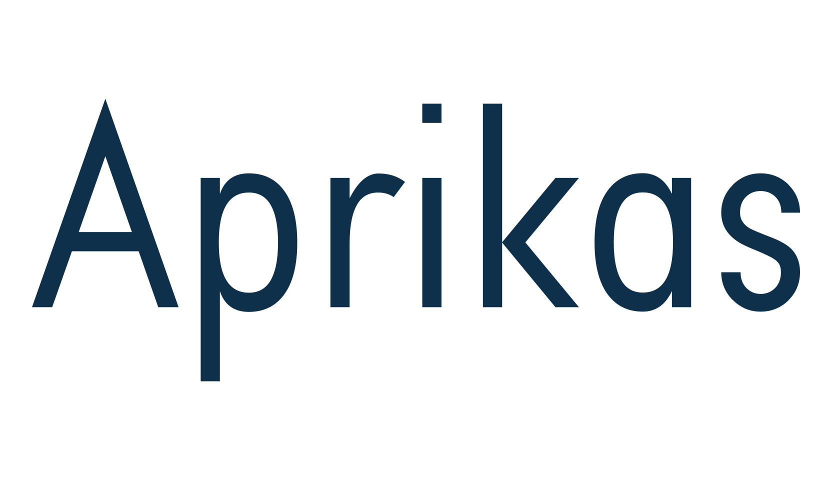 Aprikas, sans serif font preview