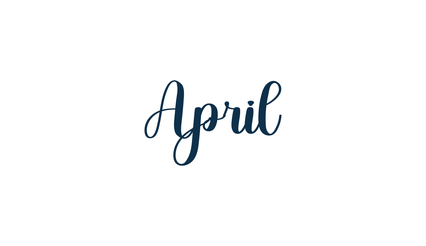 April (april-3), script calligraphy fancy decorative font preview