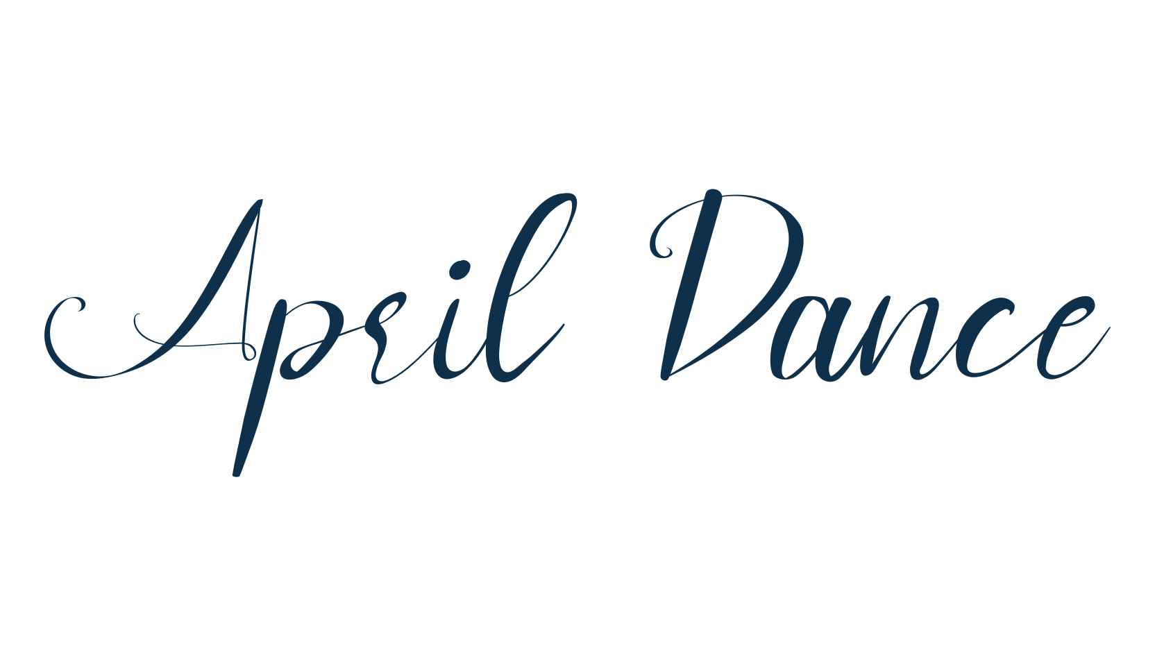 April Dance, script calligraphy fancy decorative font preview