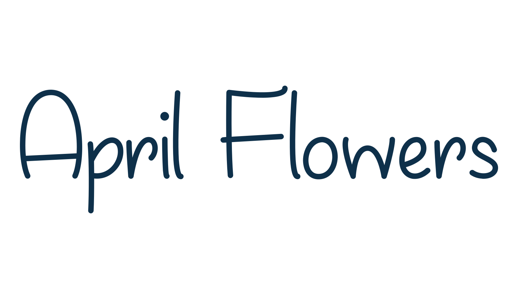 April Flowers, script handwritten fancy decorative calligraphy font preview