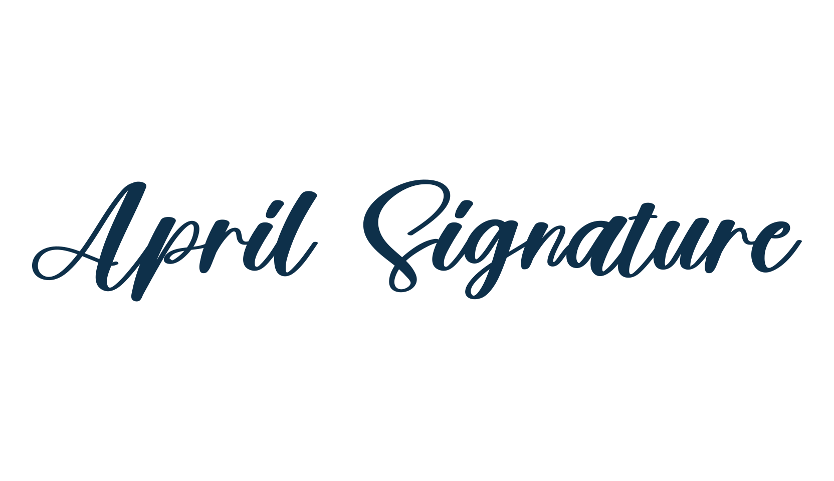 April Signature, script calligraphy fancy decorative font preview