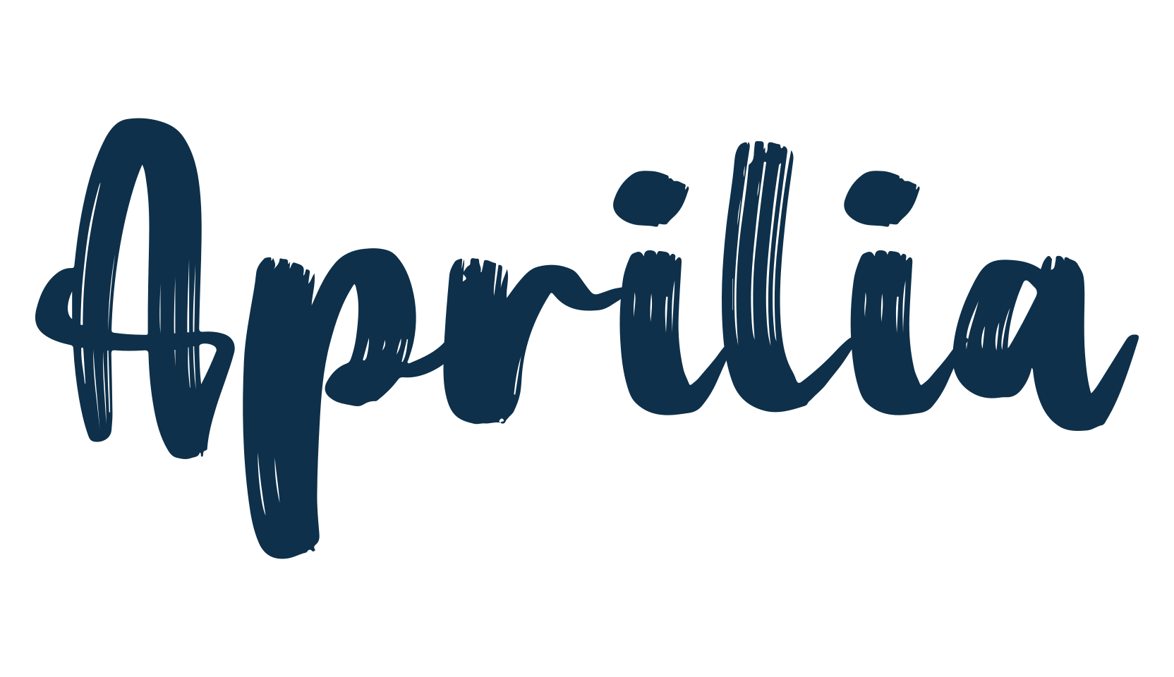 Aprilia, script brush fancy decorative calligraphy font preview