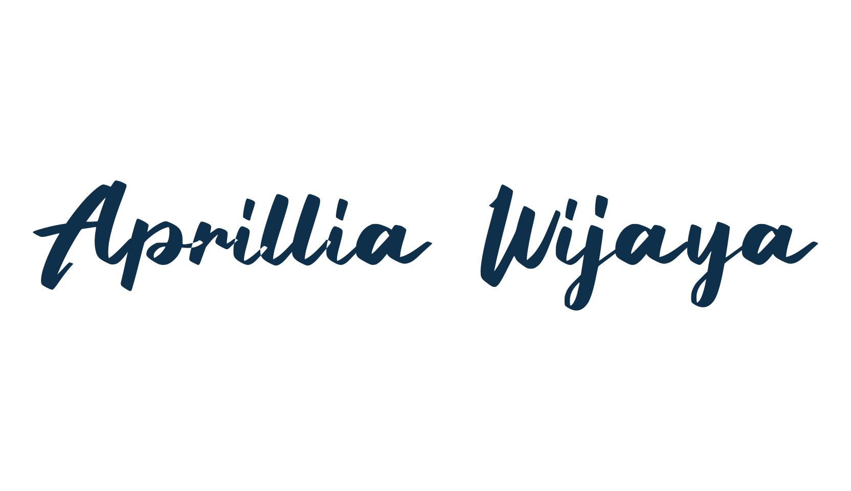 Aprillia Wijaya, fancy decorative font preview