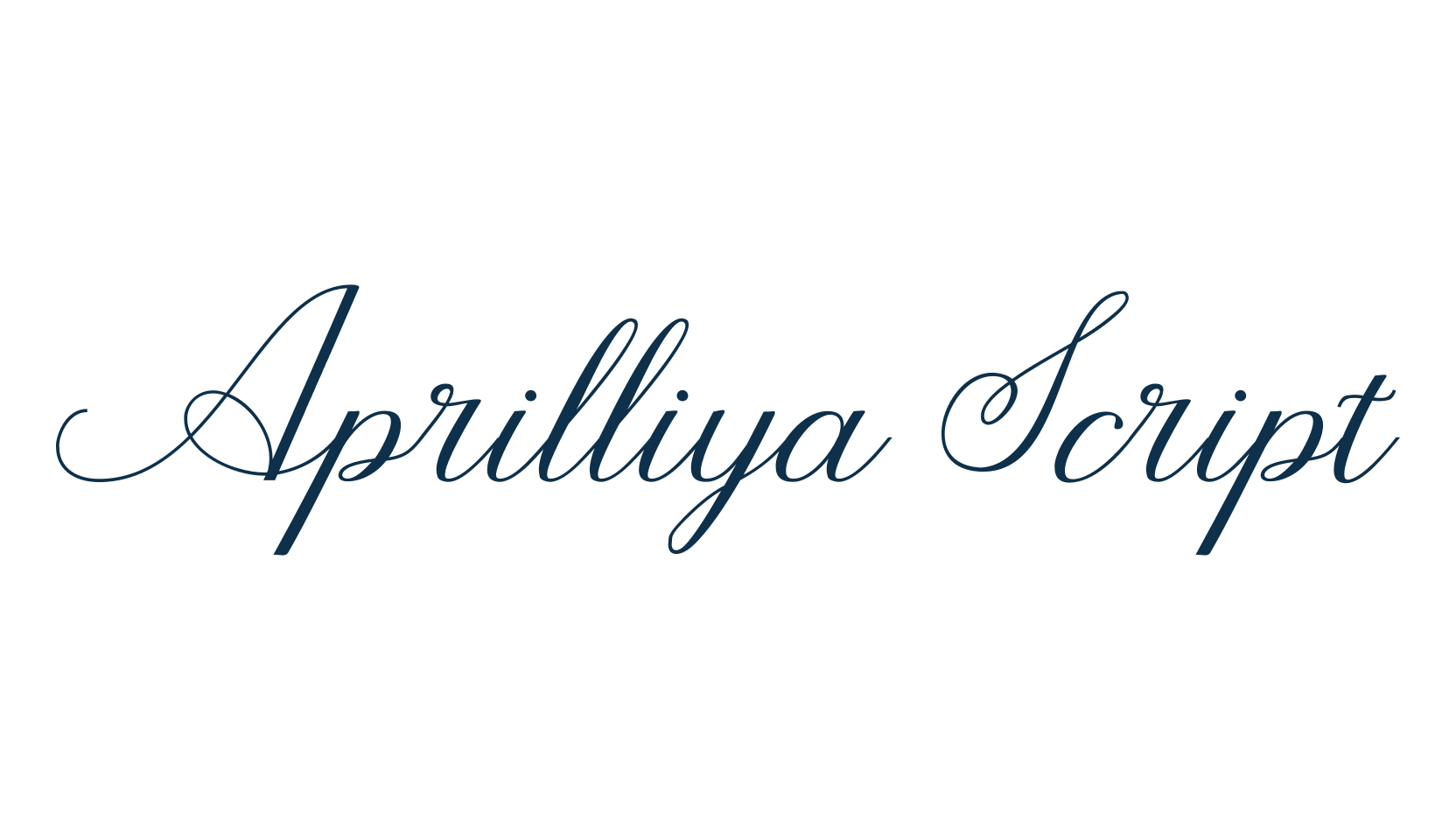 Aprilliya Script, script calligraphy fancy decorative font preview