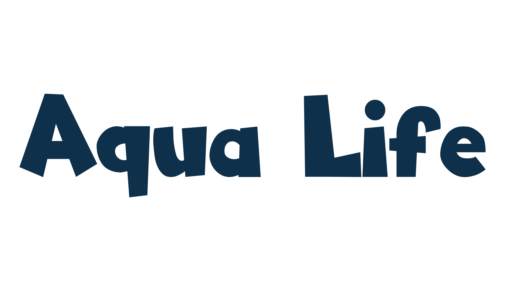 Aqua Life, fancy cartoon decorative font preview