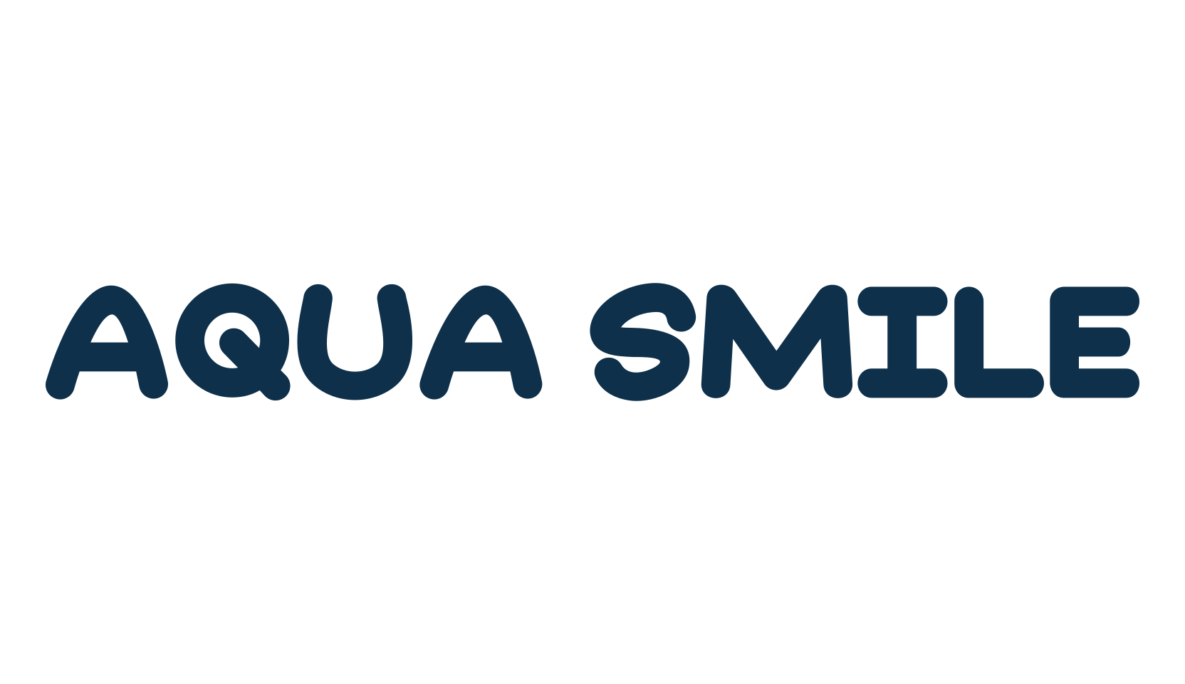 Aqua Smile, cartoon font preview