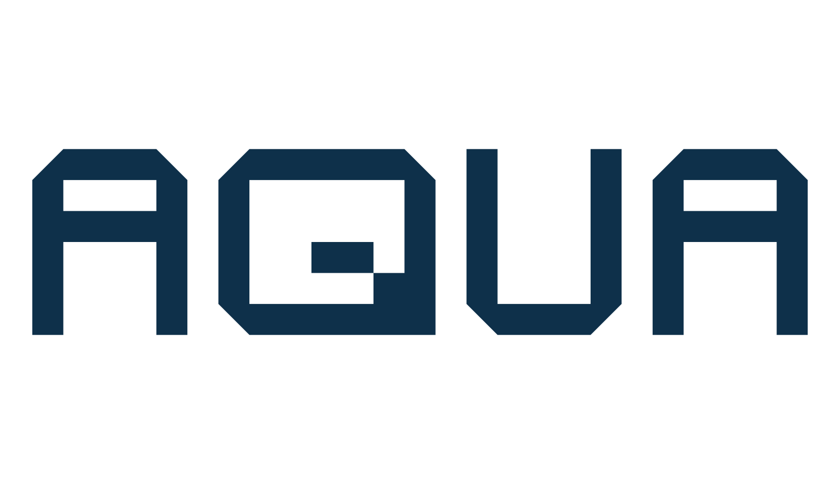 Aqua, techno square sci-fi font preview