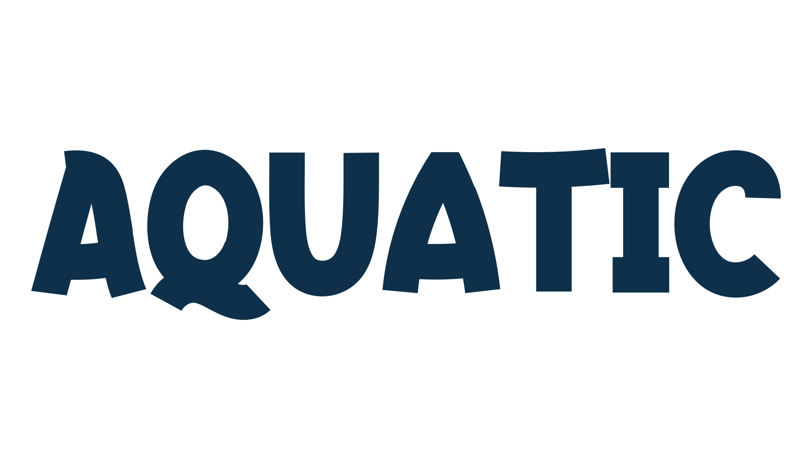 Aquatic (aquatic), cartoon font preview