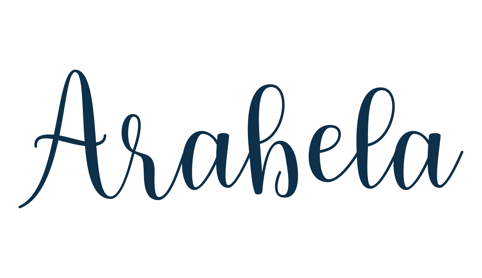 Arabela, script calligraphy fancy decorative font preview