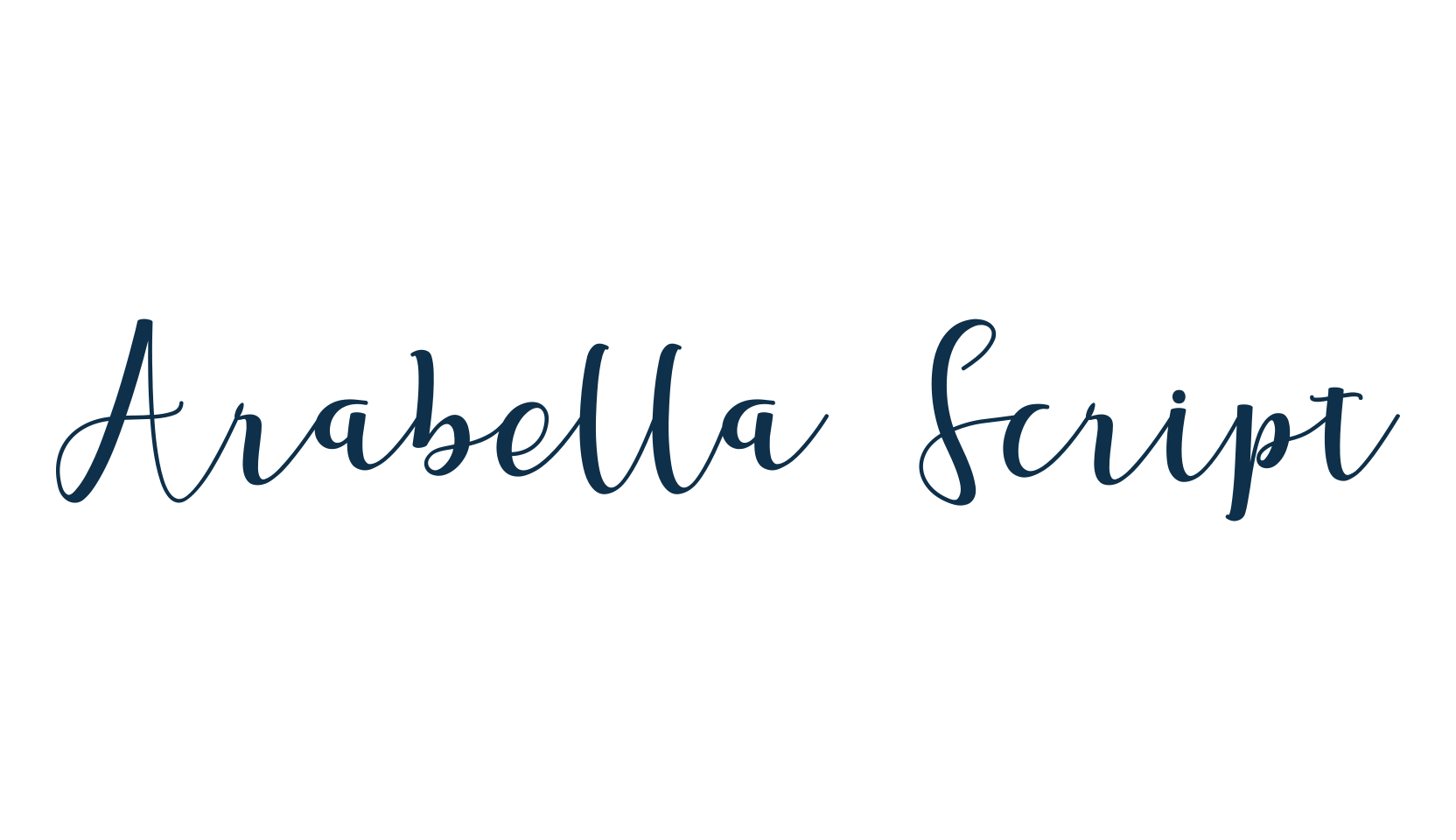 Arabella Script, calligraphy font preview