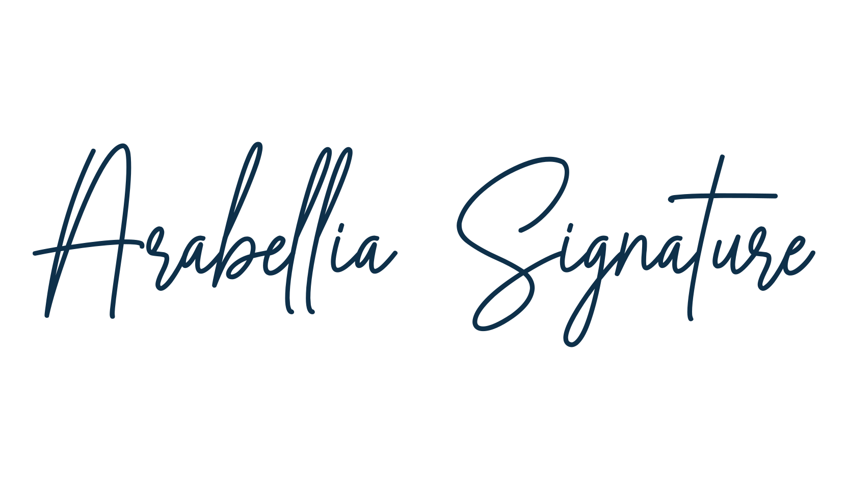 Arabellia Signature, handwriting font preview