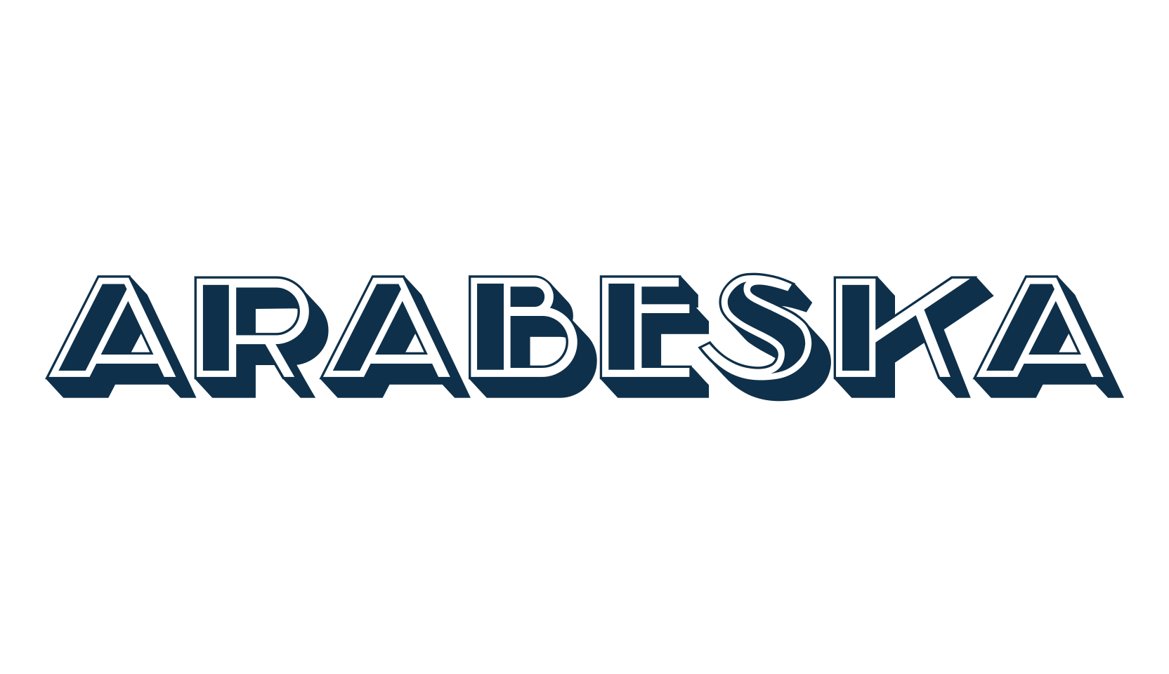 Arabeska, fancy retro decorative font preview