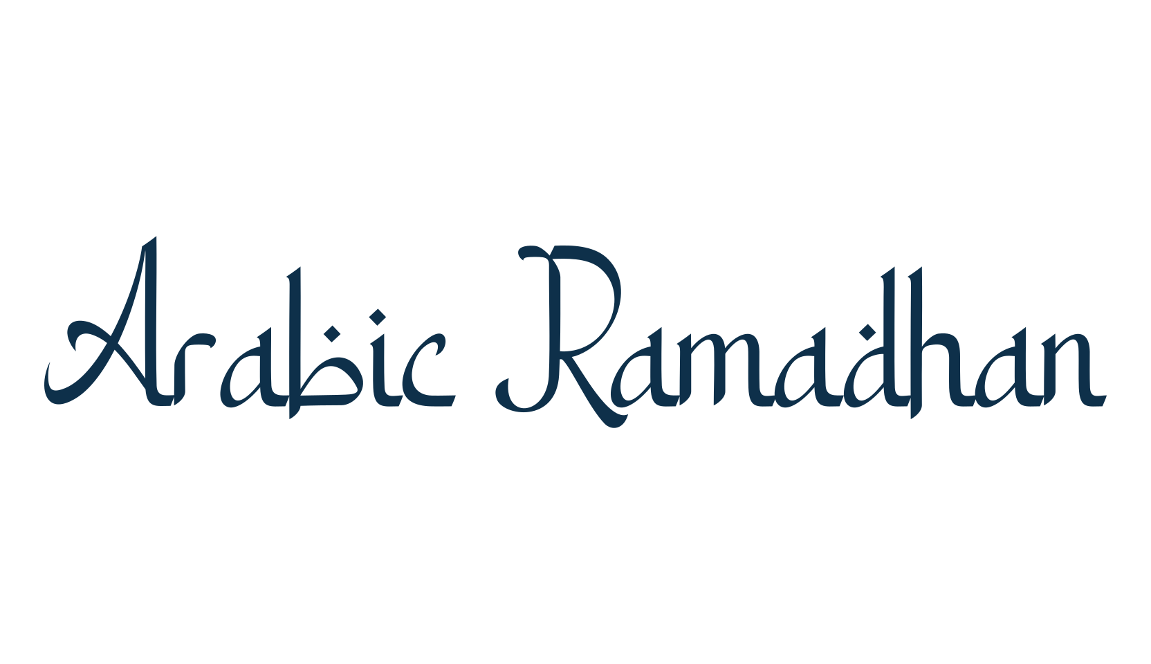 Arabic Ramadhan, foreign look arabic font preview