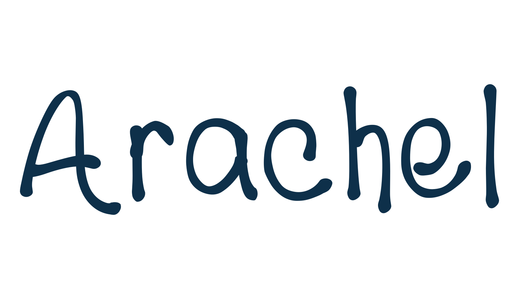 Arachel, fancy decorative font preview
