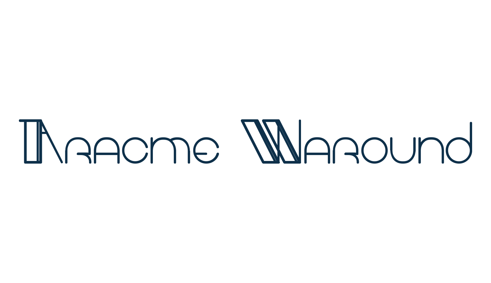 Aracme Waround, various font preview