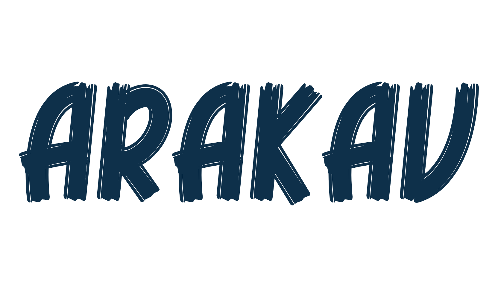 Arakav, fancy cartoon decorative comic font preview