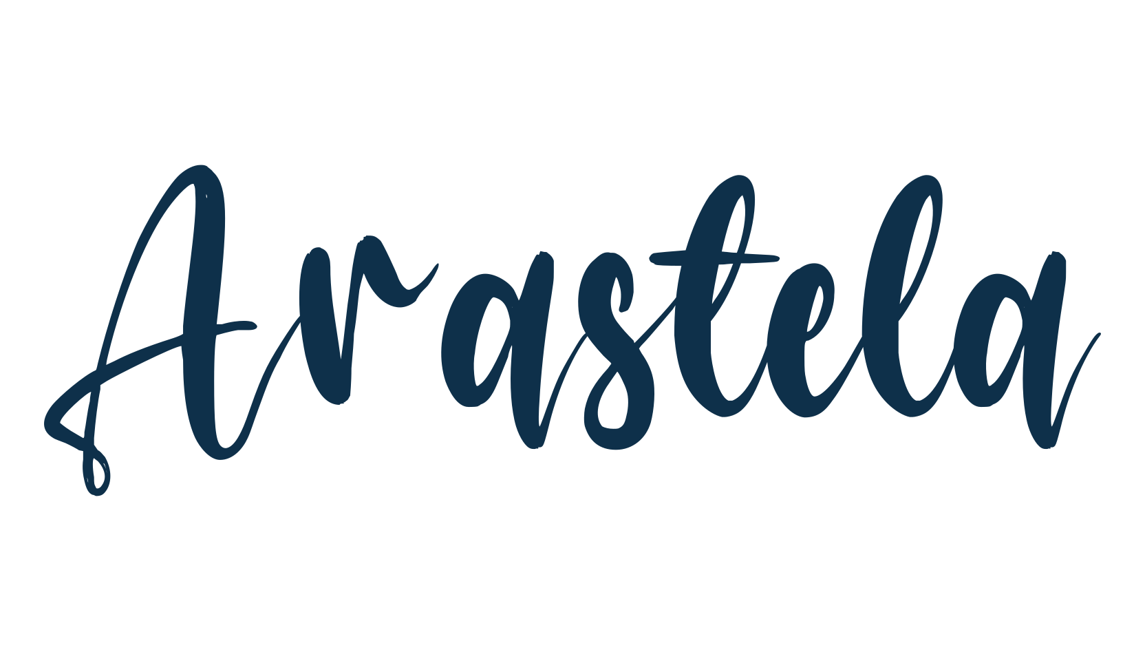 Arastela, calligraphy font preview