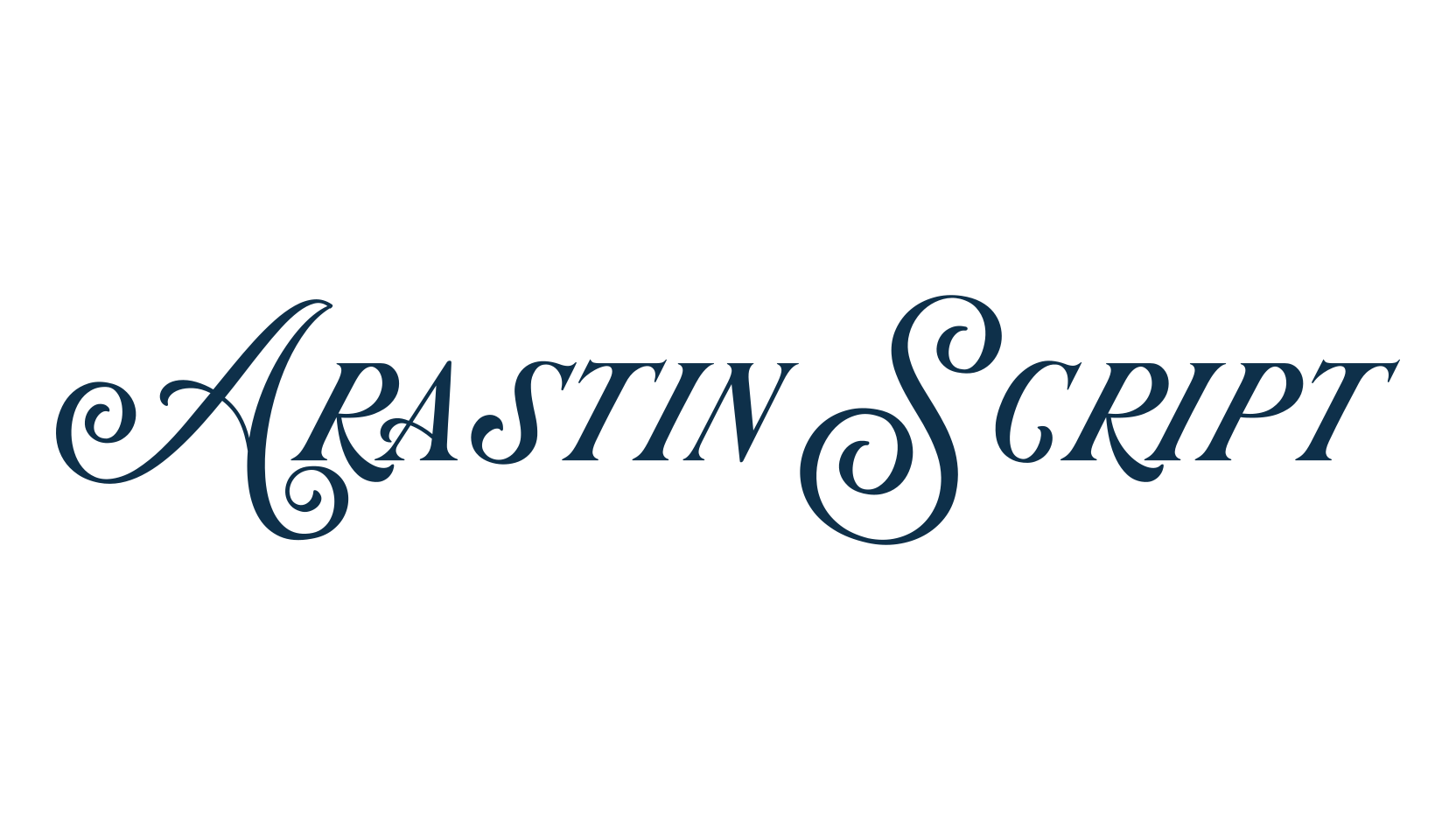 Arastin Script, calligraphy font preview