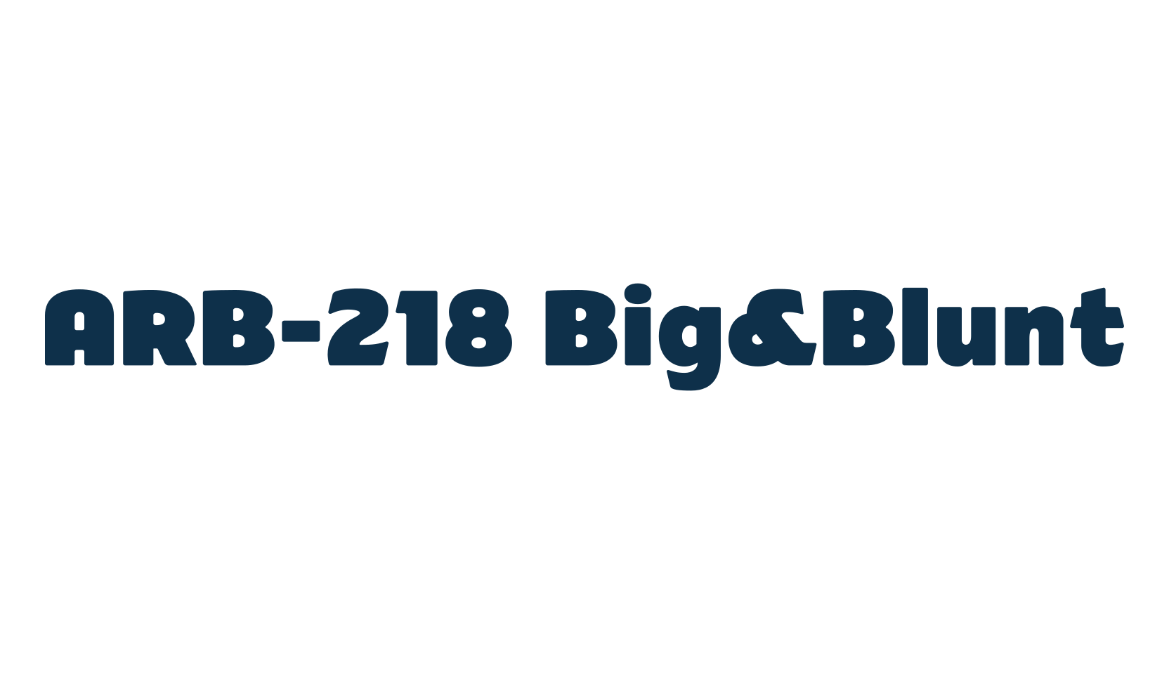 ARB-218 Big&Blunt, fancy retro decorative font preview