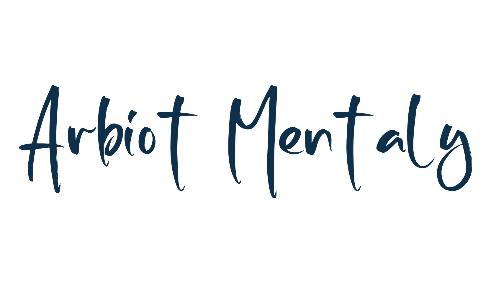 Arbiot Mentaly, handwriting font preview