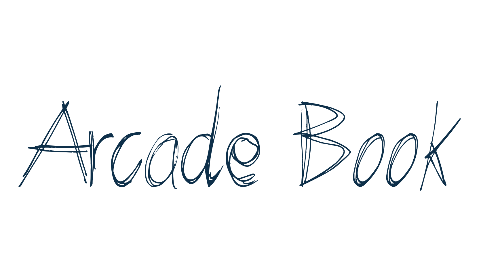 Arcade Book, script trash fancy decorative calligraphy font preview