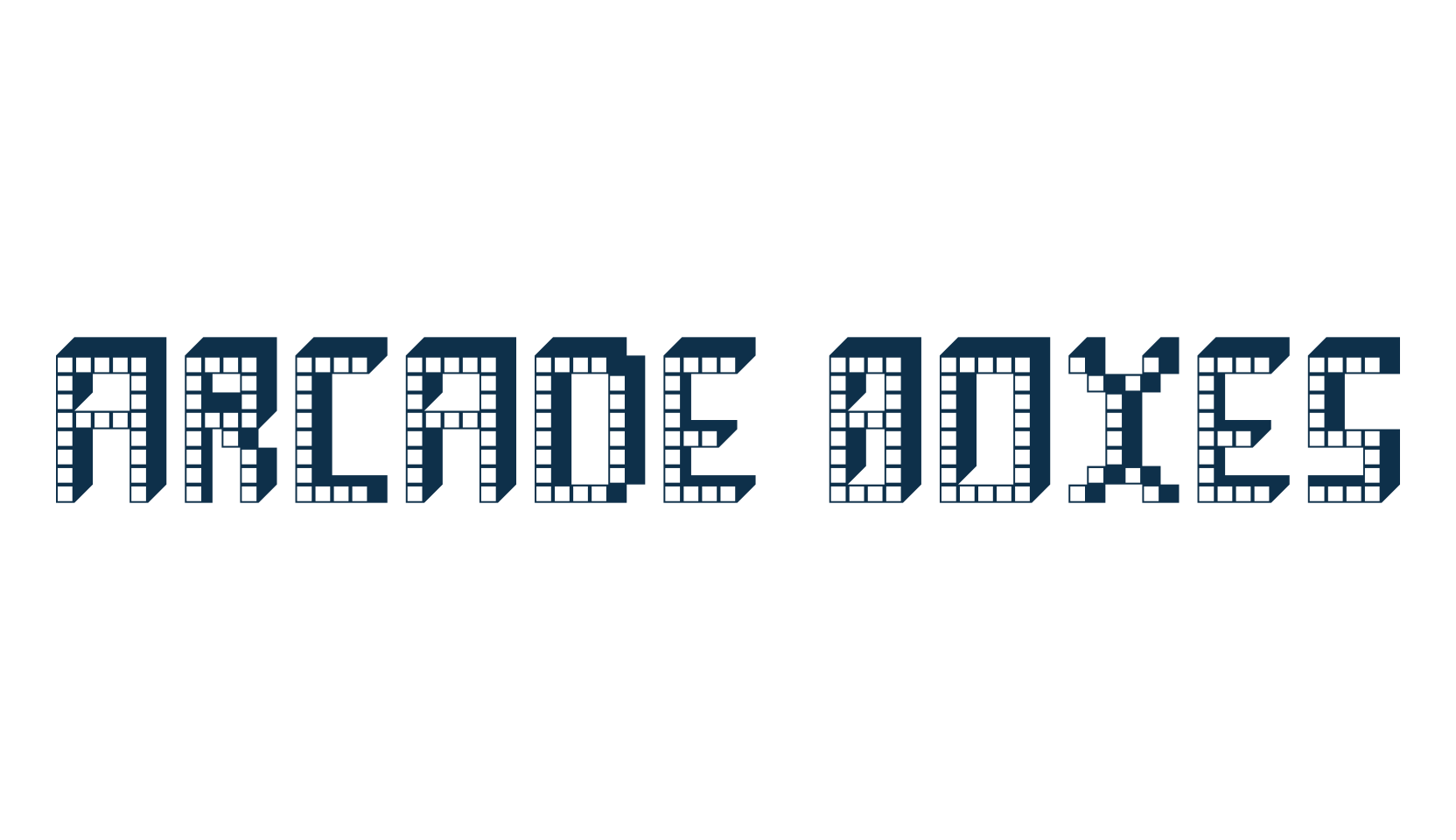 Arcade Boxes, square font preview