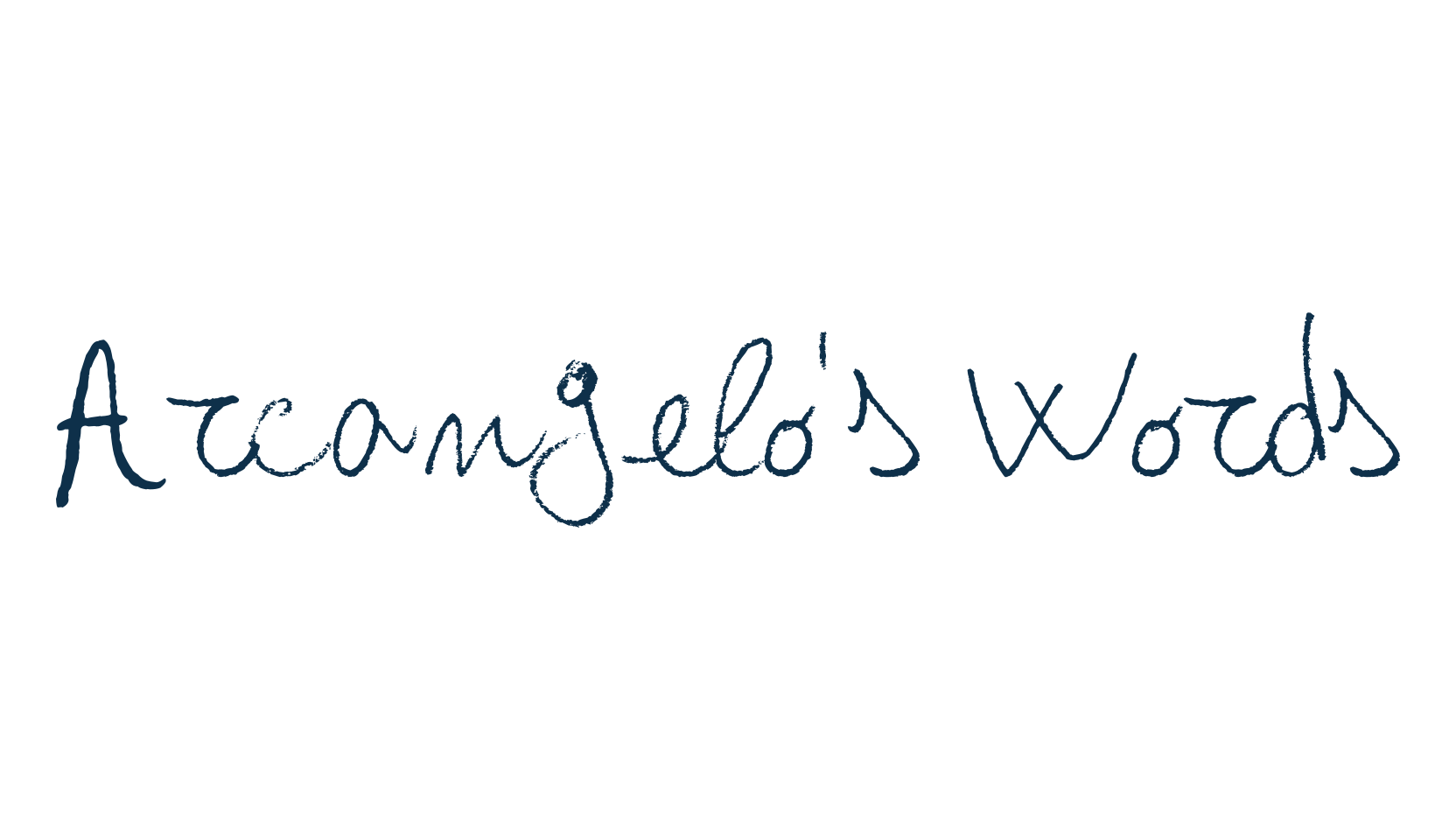 Arcangelo's Words, script handwritten fancy decorative calligraphy font preview