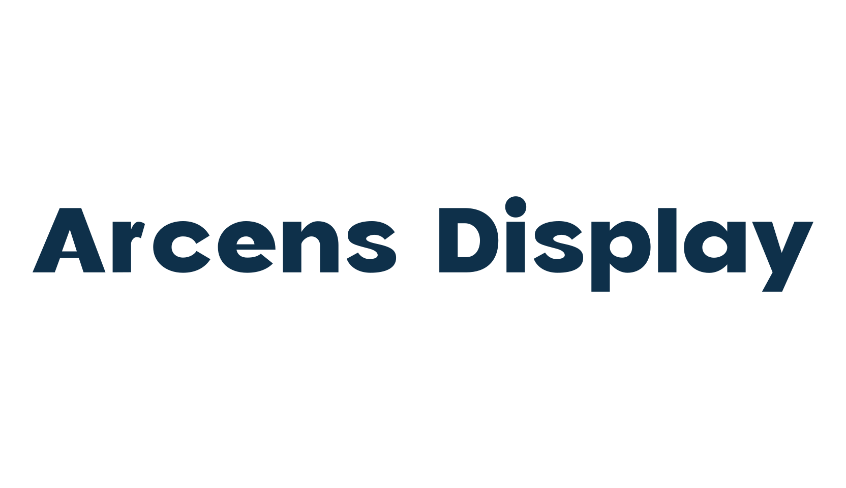 Arcens Display, sans serif font preview