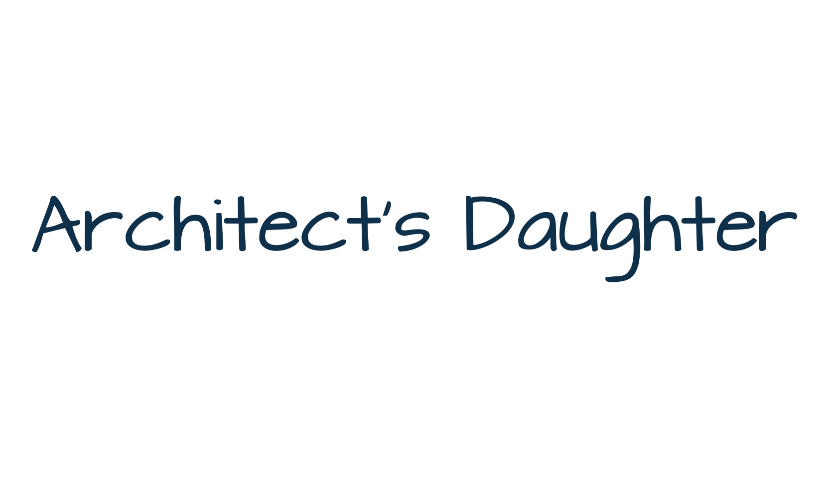 Architect's Daughter, script handwritten fancy decorative calligraphy font preview