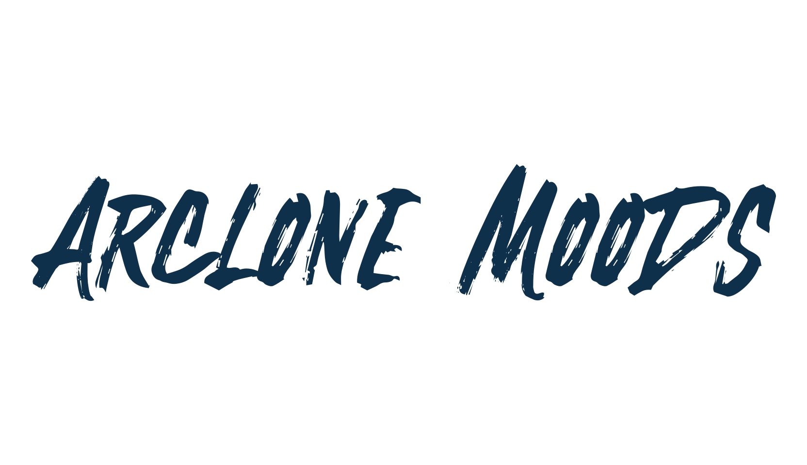 Arclone Moods, script brush fancy decorative calligraphy font preview