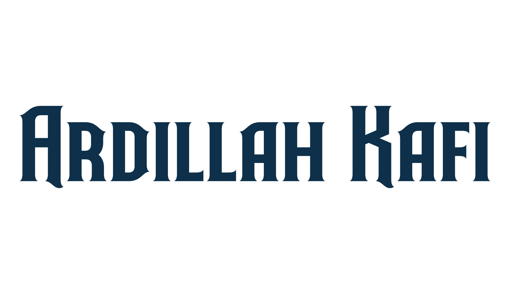 Ardillah Kafi, gothic modern font preview