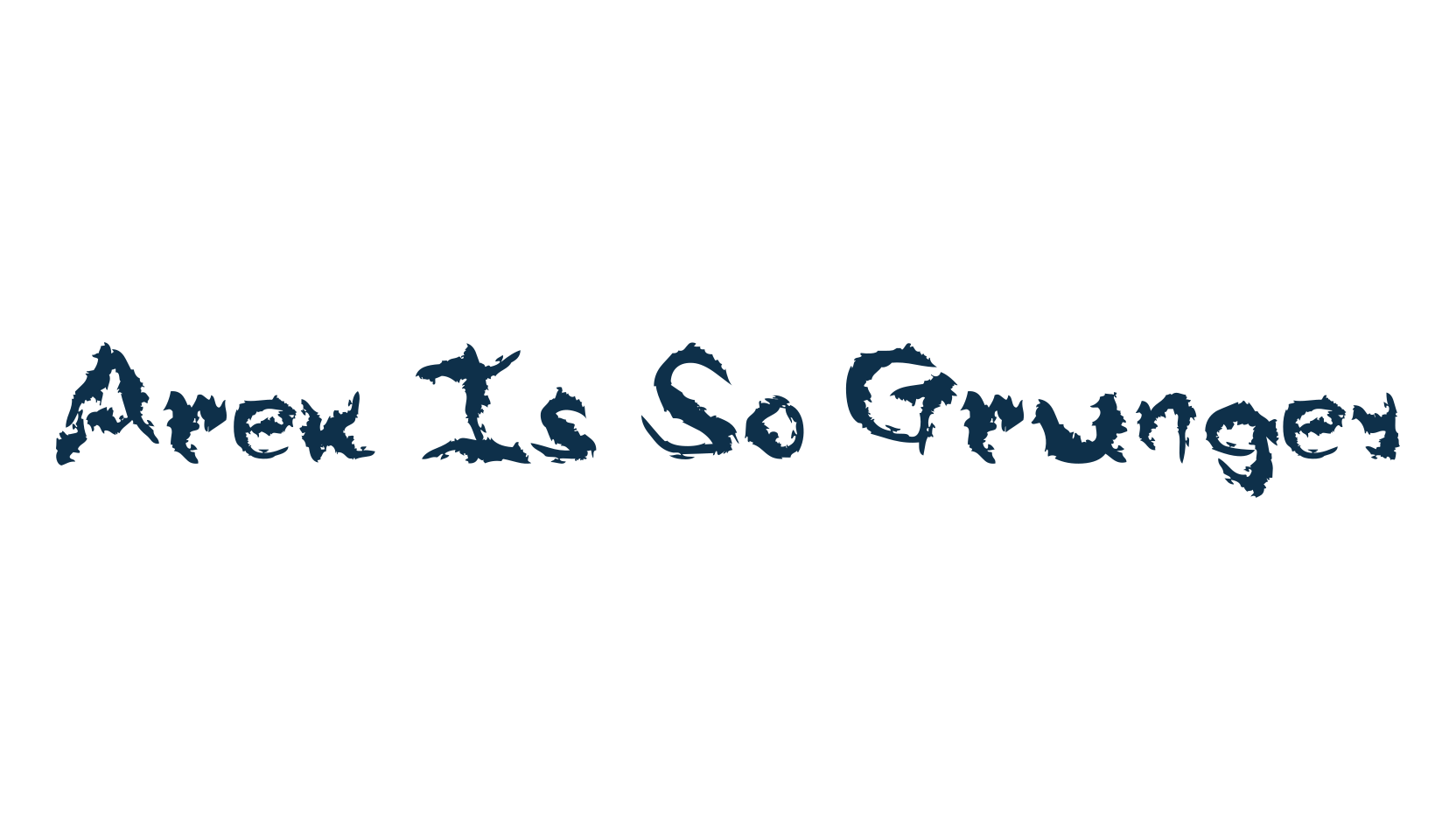 Arek Is So Grungey, halloween font preview