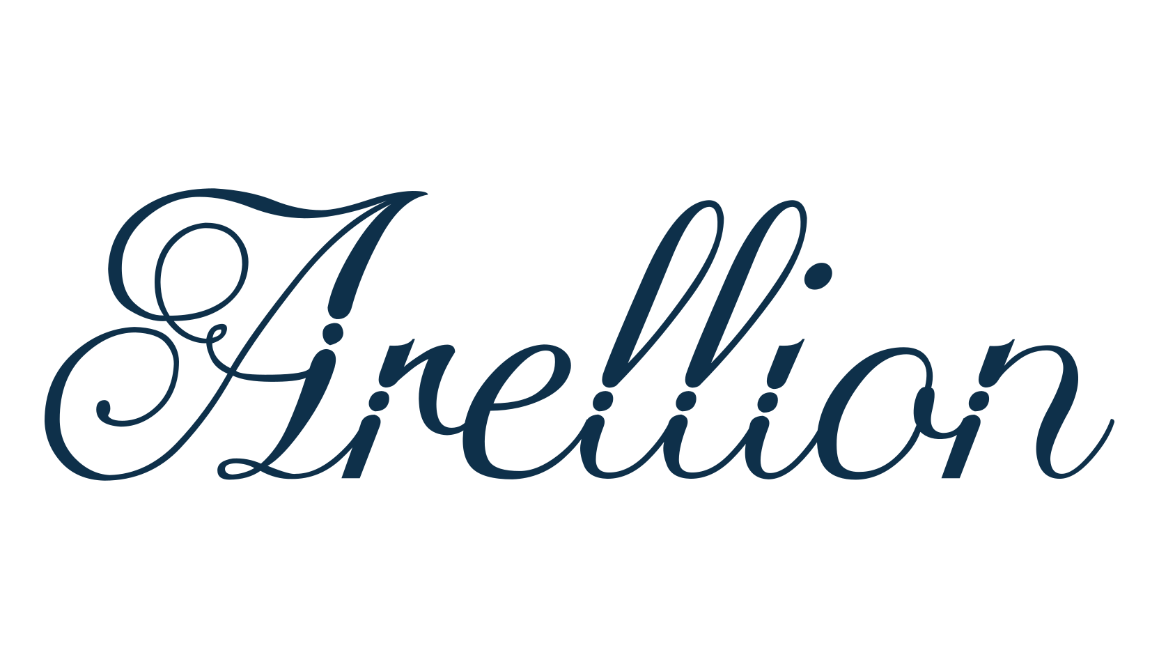 Arellion, fancy various decorative script calligraphy font preview