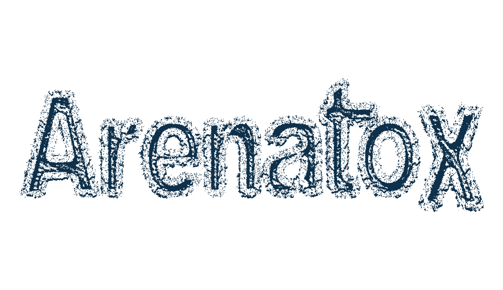 Arenatox, eroded font preview