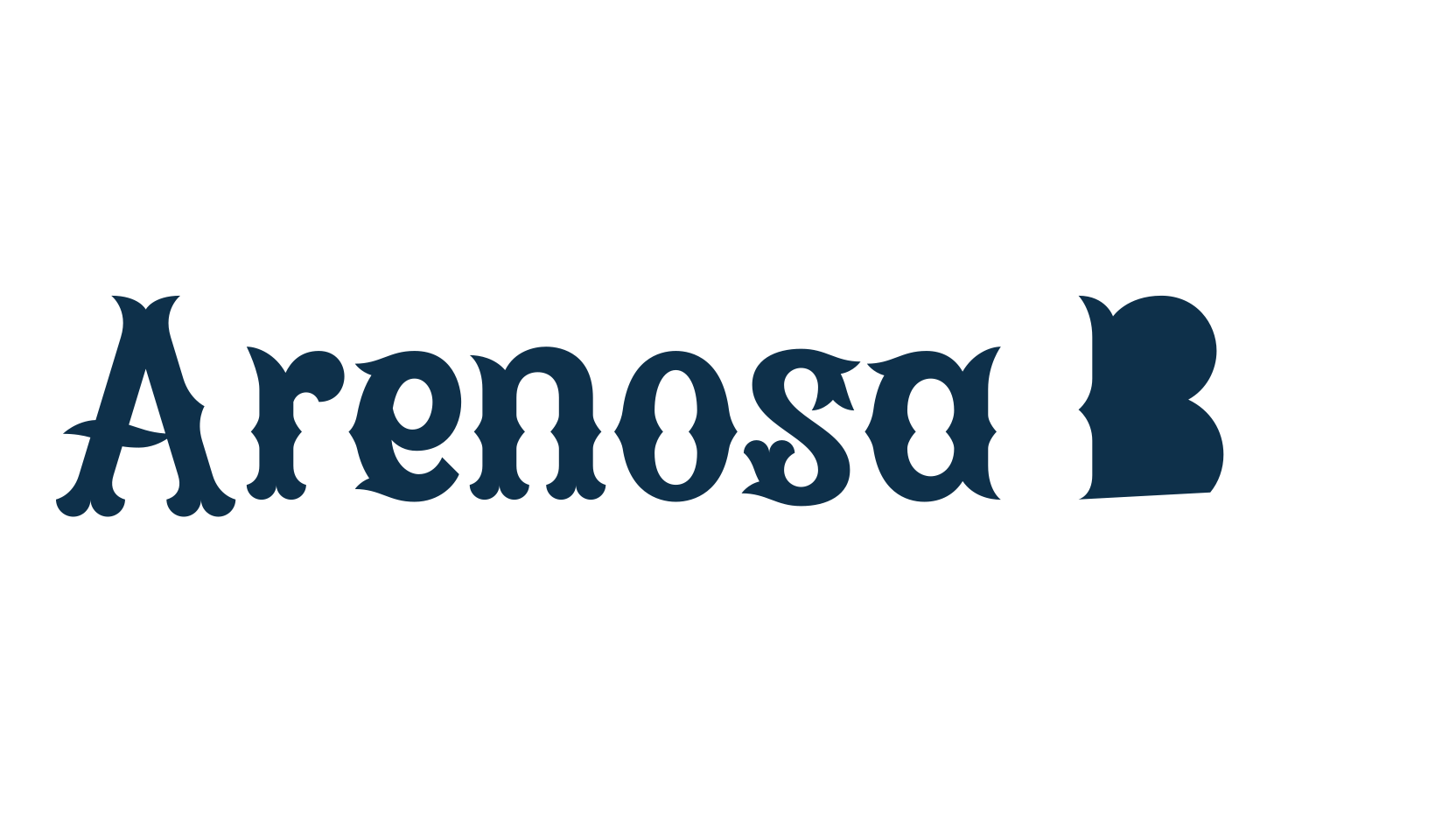 Arenosa BQ, fancy western decorative font preview